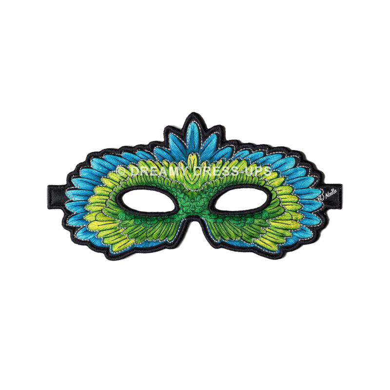 Mask , Green Parrot