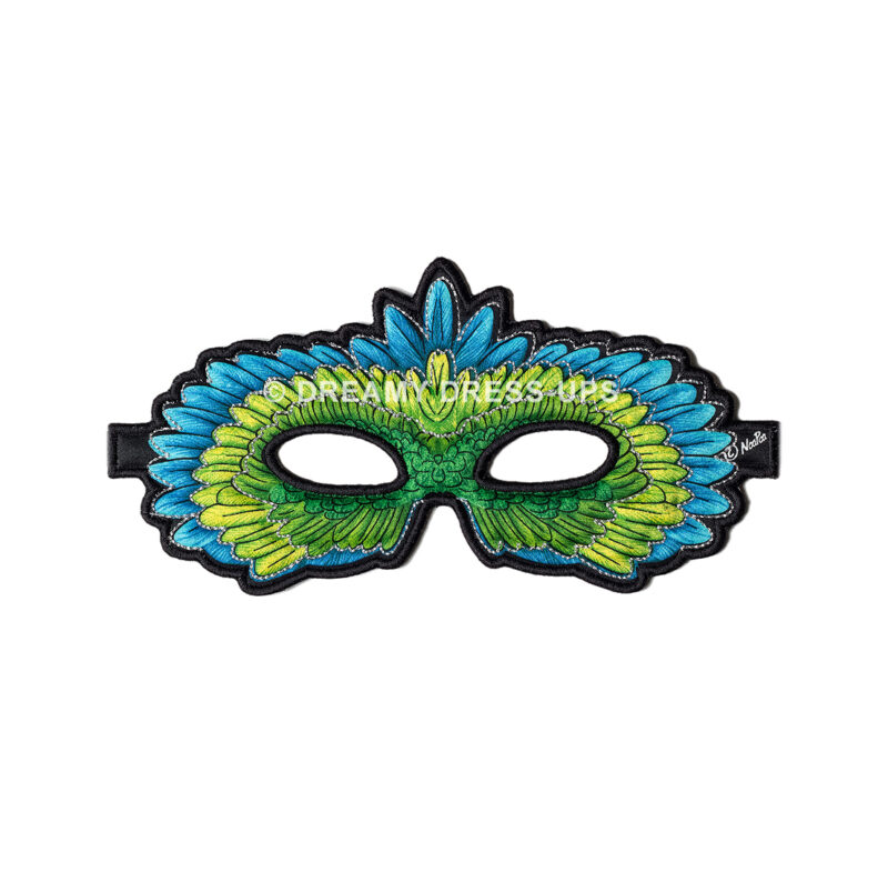 Mask , Green Parrot