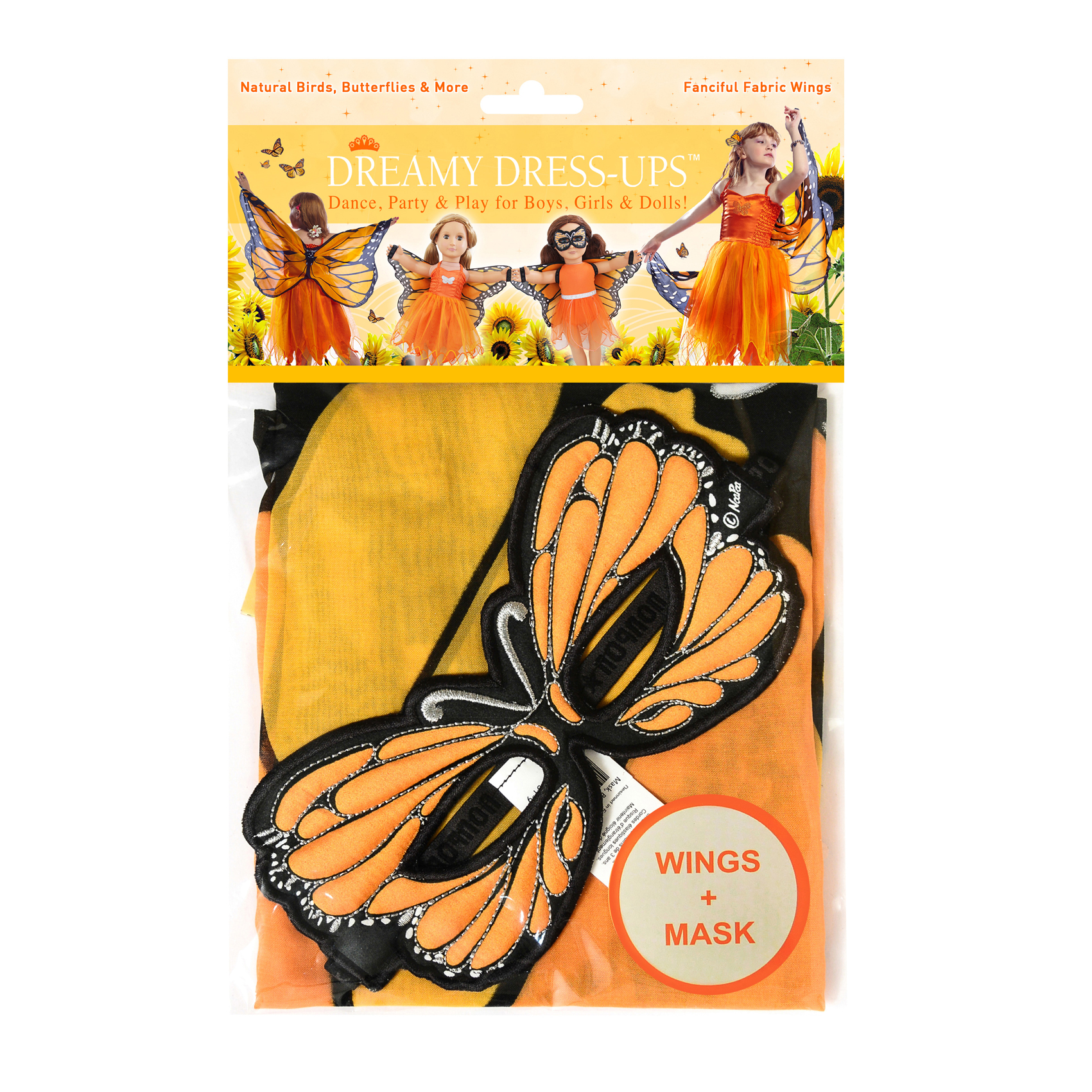 Mask & Wing Monarch Orange - Image 2