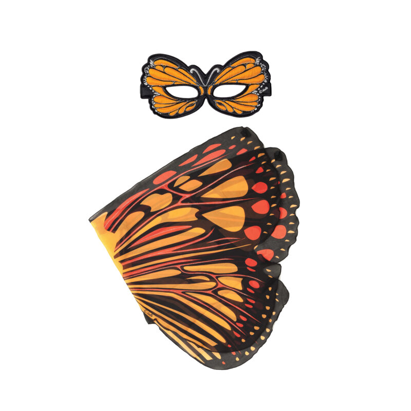 Mask & Wing Burst Butterfly Orange