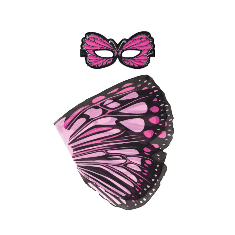 Mask & Wing Burst Butterfly Purple