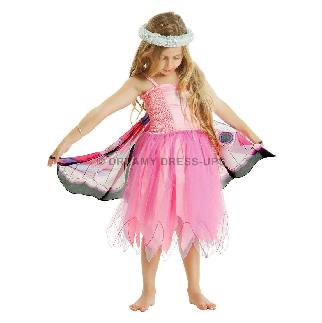 Dreamy Fly-Away Dress Pink Butterfly - Image 2