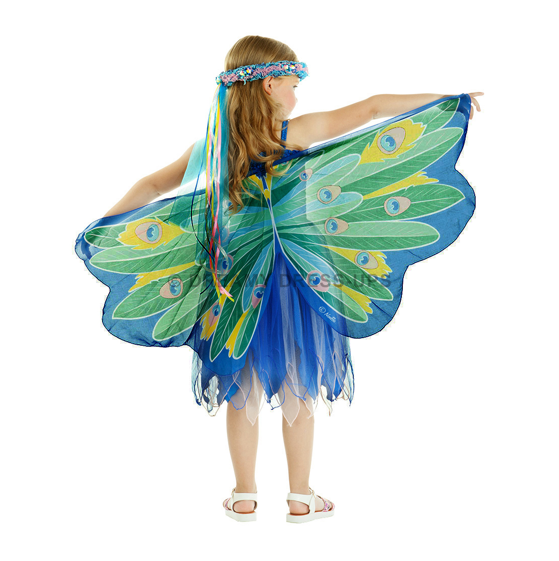Dreamy Fly-Away Dress Peacock - Image 3