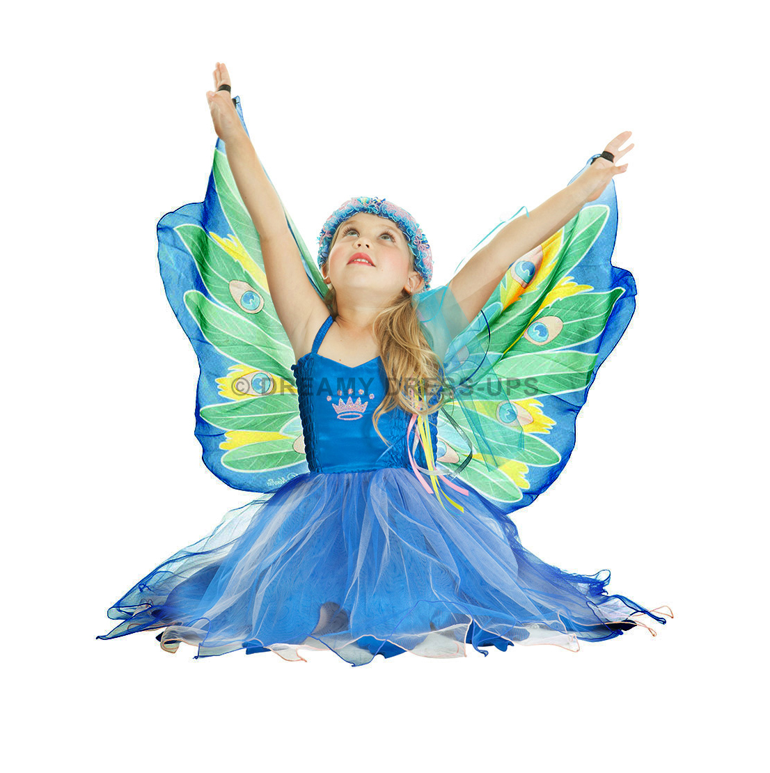 Dreamy Fly-Away Dress Peacock - Image 2