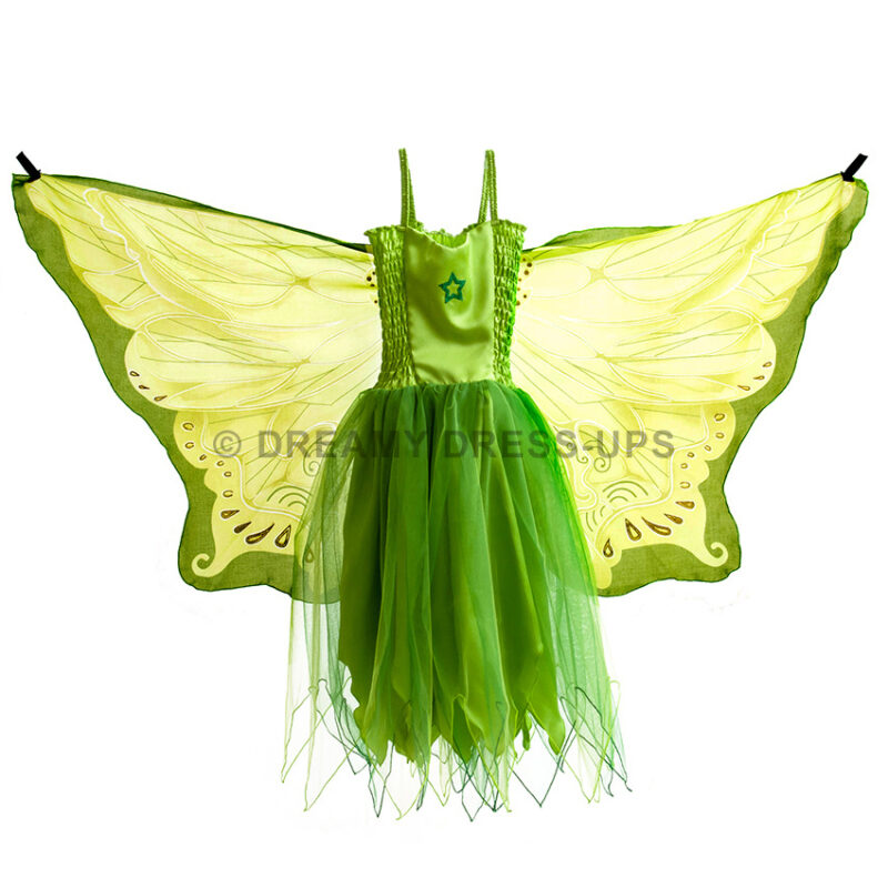 Dreamy Fly-Away Dress Green Fairy