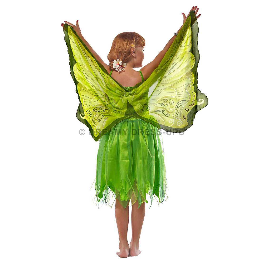 Dreamy Fly-Away Dress Green Fairy - Image 3