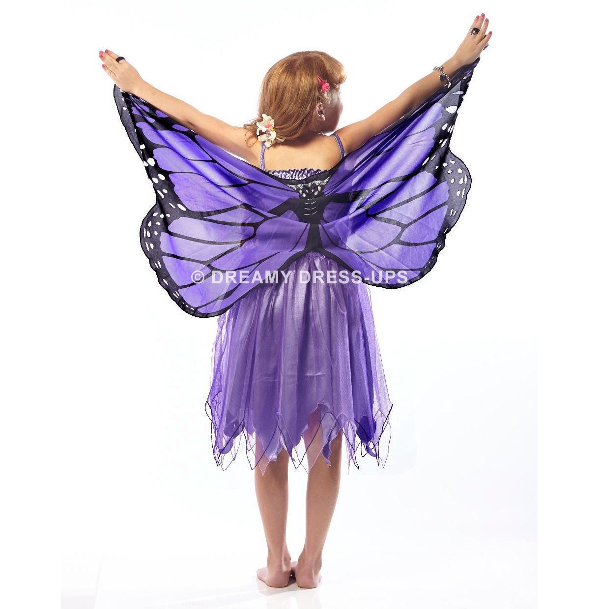 Dreamy Fly-Away Dress Purple Monarch Butterfly - Image 3