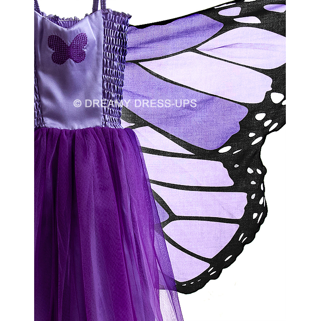 Dreamy Fly-Away Dress Purple Monarch Butterfly - Image 4